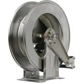 Retractable hose reels for pressure washers.