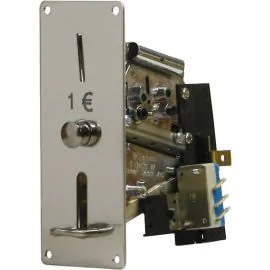 COIN MECHANISM FOR 1 EURO COIN, WITH MICROSWITCH