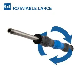 ST9.4 LANCE WITH ROTATABLE INSULATION, 370mm, 1/4"M, BLUE