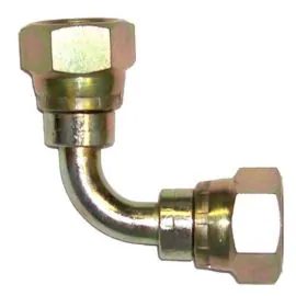 FEMALE TO FEMALE ZINC PLATED STEEL SWEPT ELBOW-1/4"F to 1/4"F