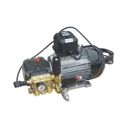 Ideal for the Hand-Car-Wash Market

1450 RPM piston pump with Brass head, built-in on/off switch, total stop system, unloader valve, chemical injector and pressure gauge

Simply attach an electrical plug, gun, hose and lance, connect to your power and