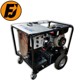 Maxflow Industrial Diesel Hot Pressure Washer - Yanmar L100-V 18 LPM Trolley Frame